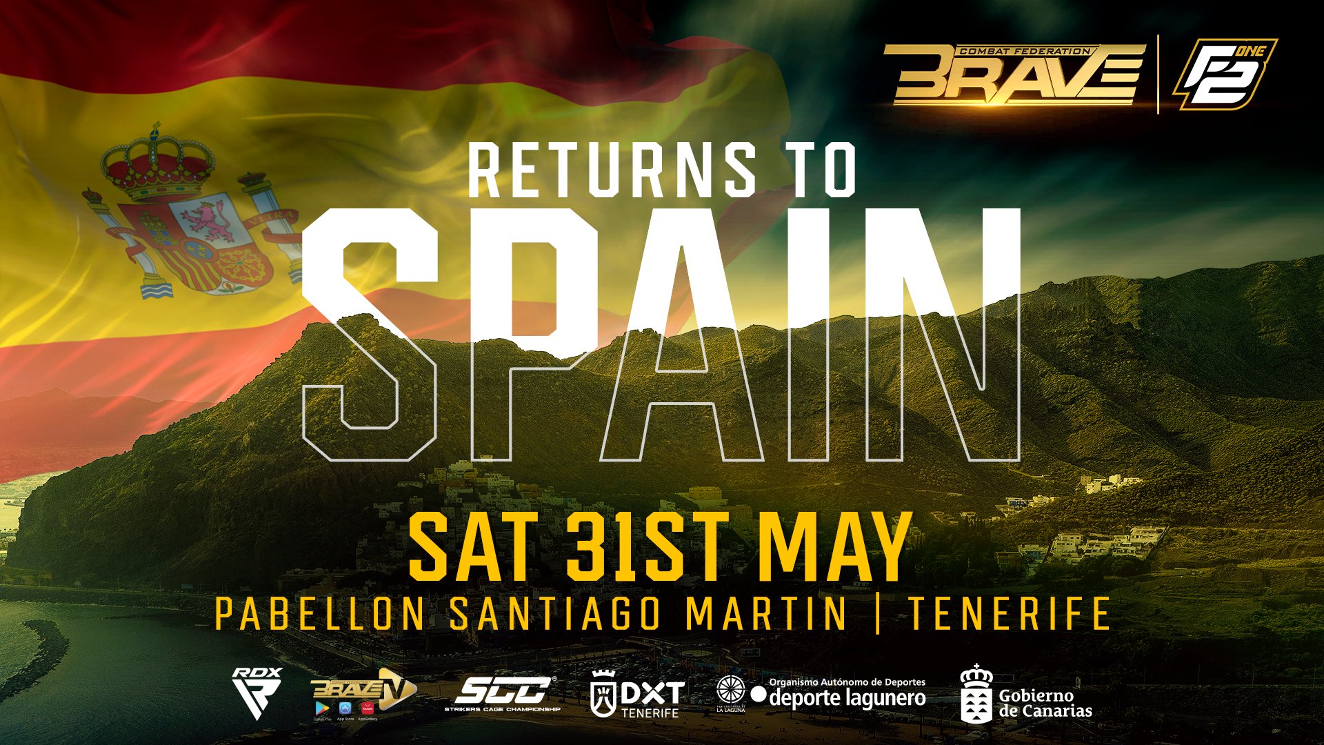 BRAVE Combat Federation Returns to Spain for BRAVE CF 95 in Tenerife