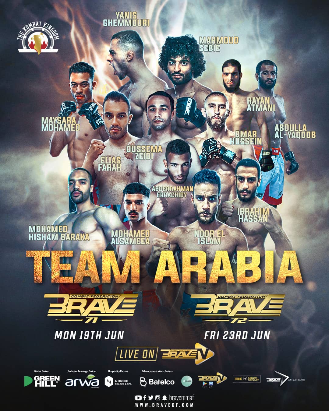BRAVE CF to give global platform to world-class Arab talent at Kombat Kingdom