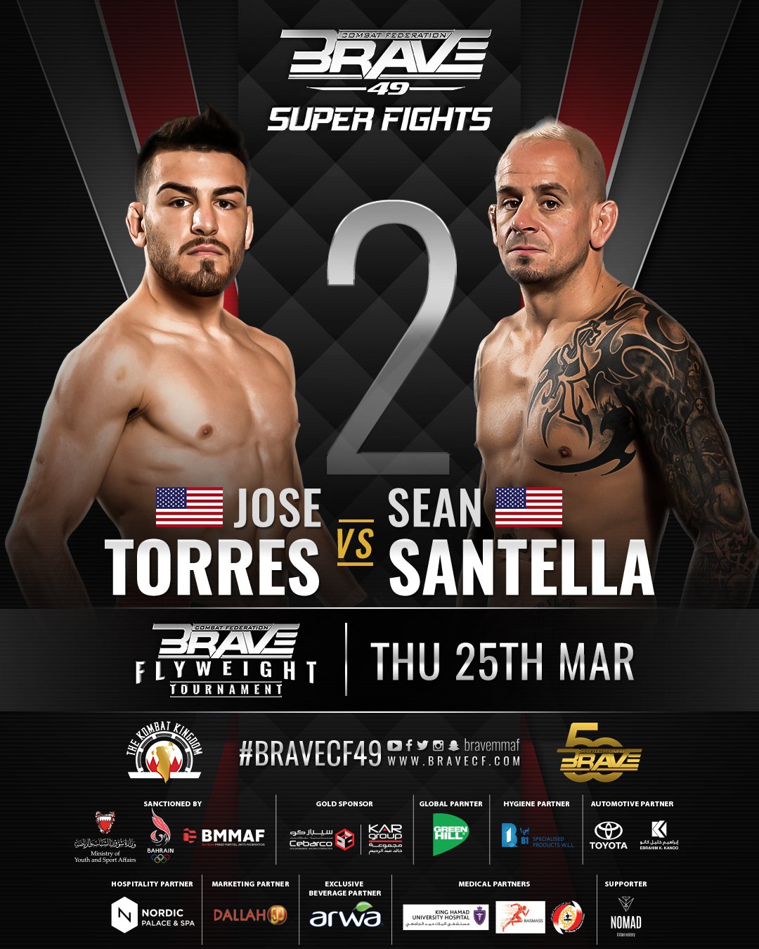 The Flyweights are back Shorty Torres vs Sean Santella 2 confirmed as BRAVE CF 49 main event