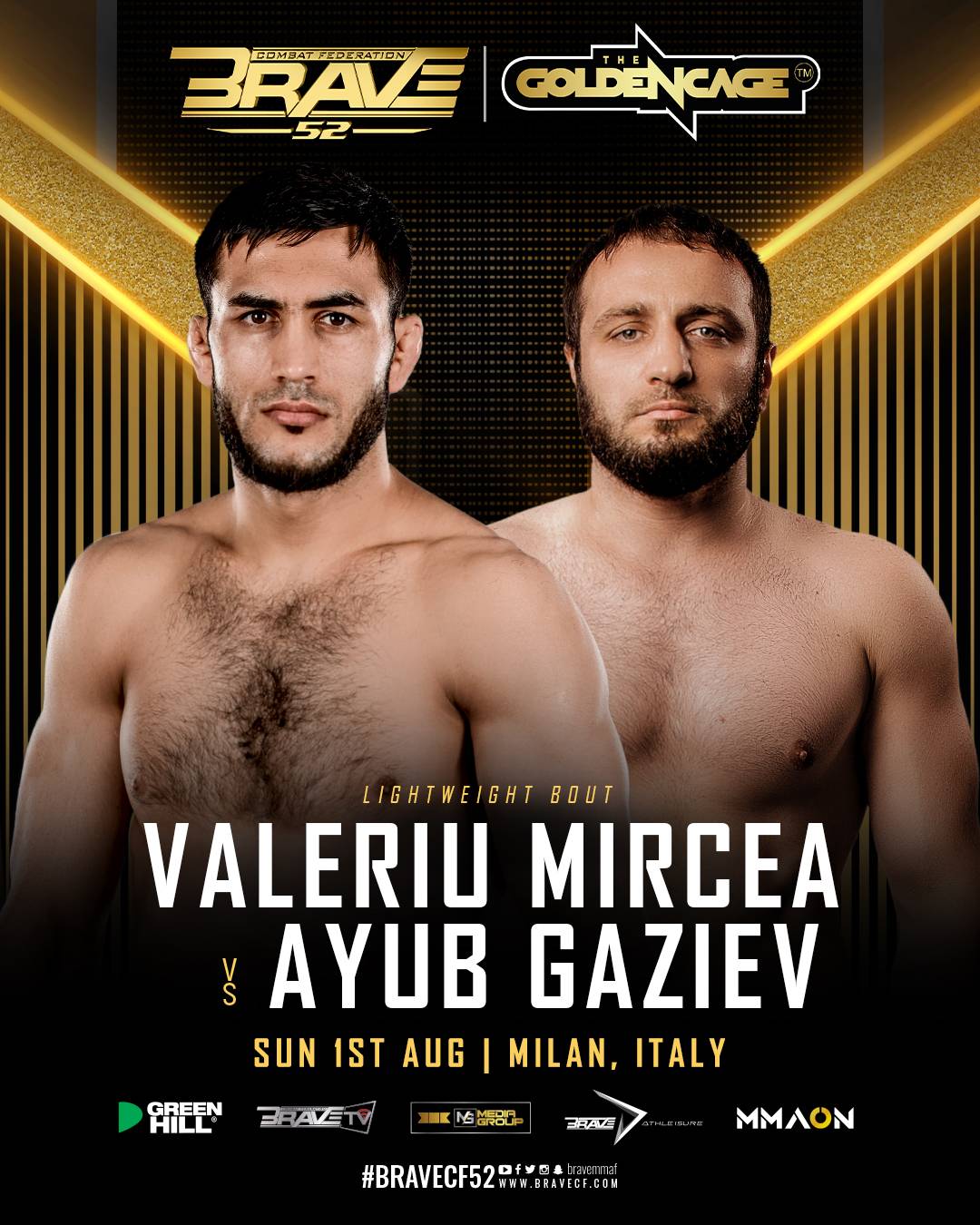 Ayub Gaziev Gears Up For BRAVE CF Debut With Ismail Naurdievs Support