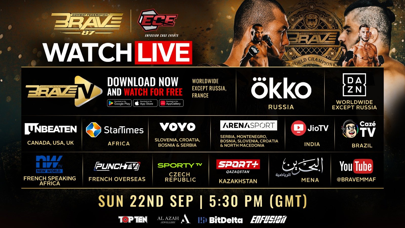 BRAVE CF 87: Start time, where to watch and more