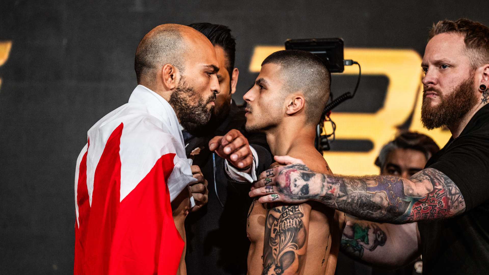 BRAVE CF 91 Staredowns: Tensions flare as fighters complete pre-fight rituals in Bahrain