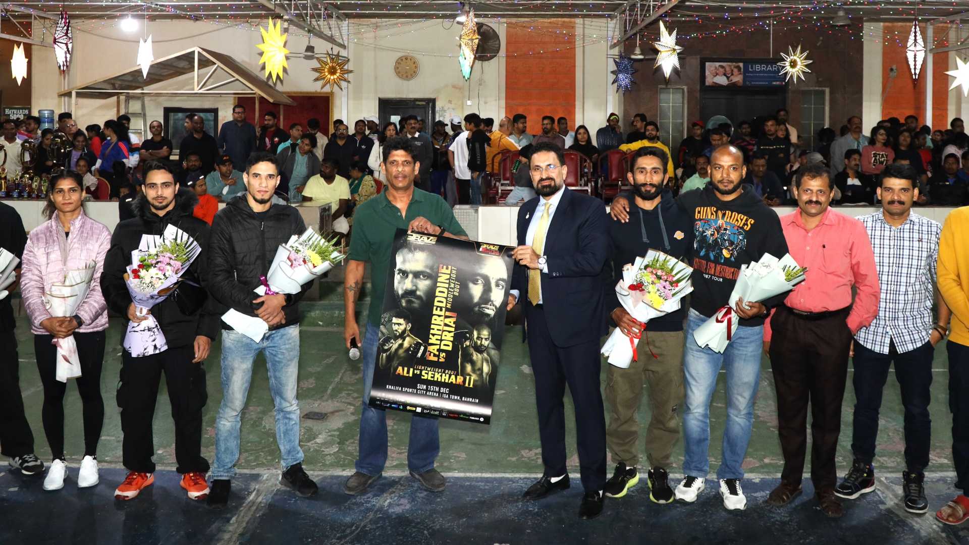 Team Bharat Heroes Receive Warm Welcome at the Indian Club Bahrain Ahead of BRAVE CF 92