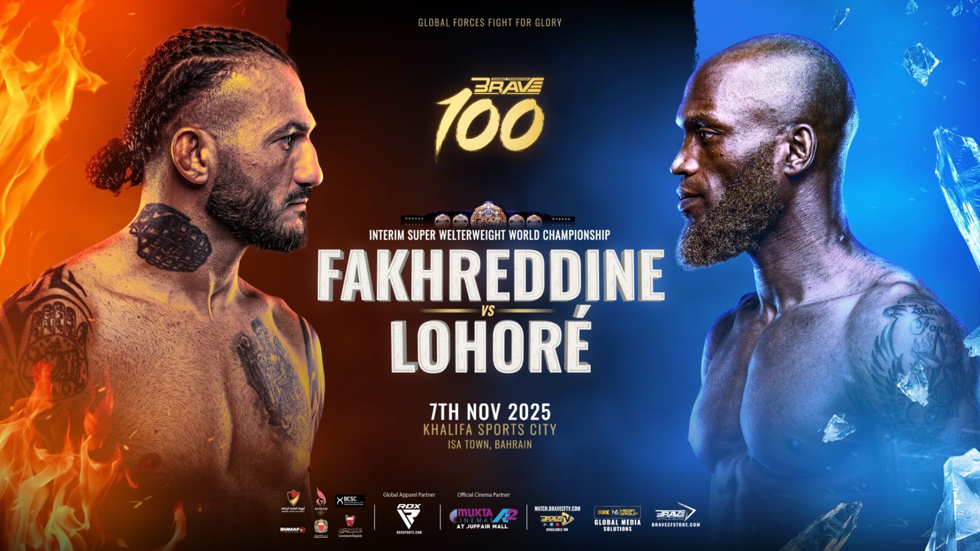 Mohammad Fakhreddine Faces Alex Lohore For Interim Super Welterweight World Title At BRAVE 100