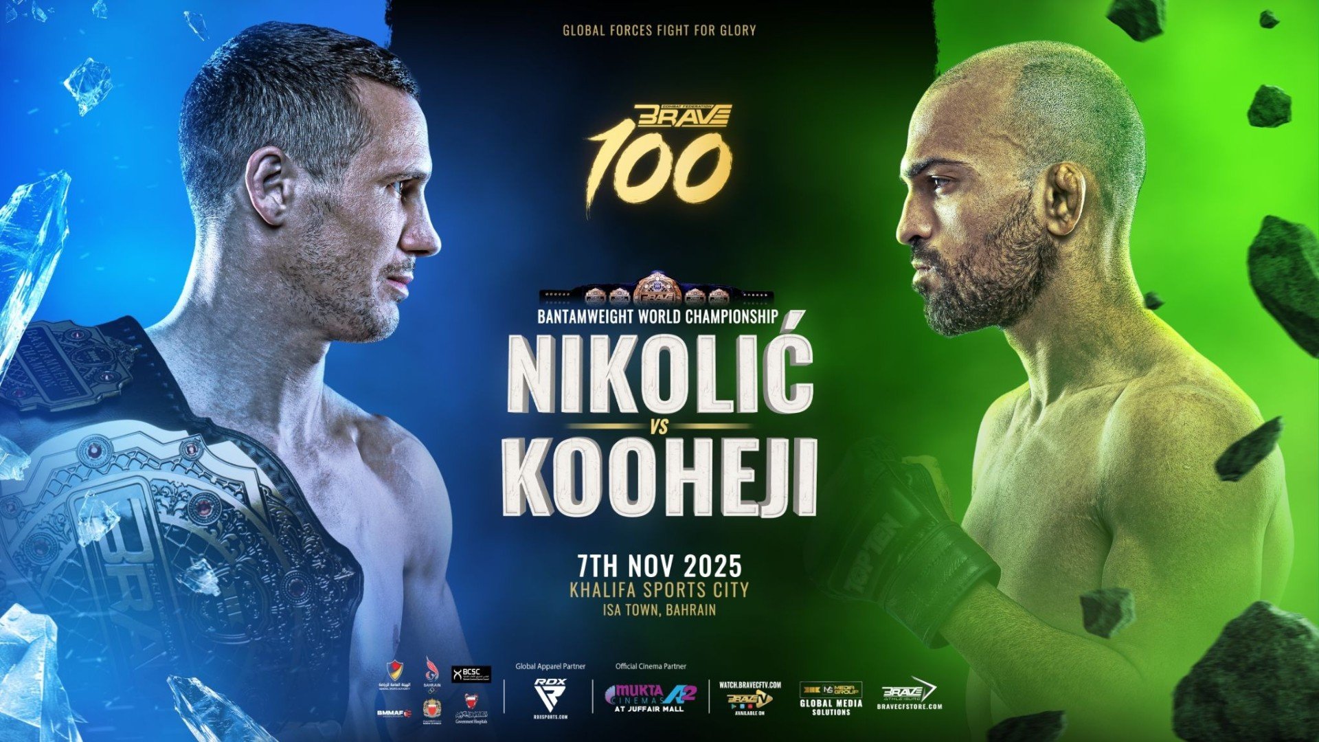 Hamza Kooheji Challenges Borislav Nikolic For Bantamweight World Title In BRAVE 100 Main Event