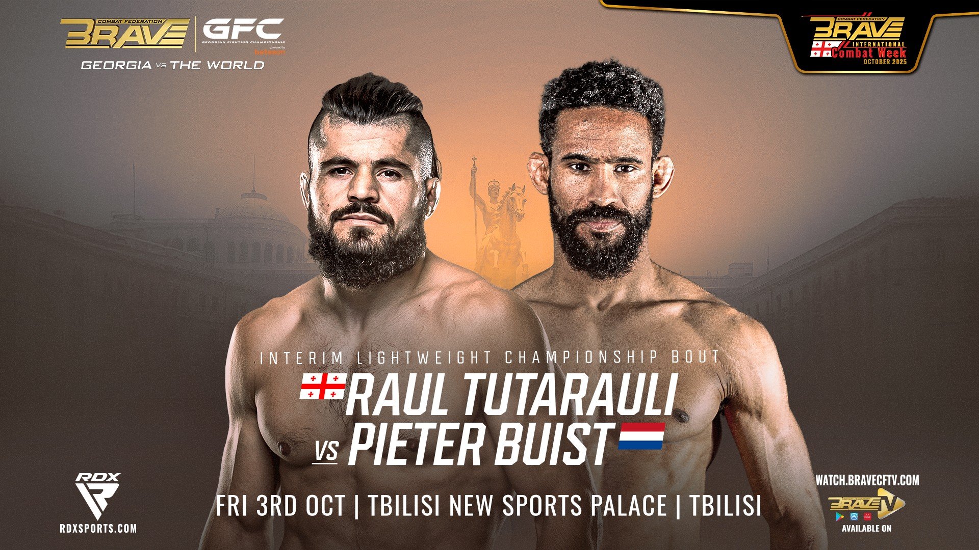 Homegrown Heroes Aim To Conquer On Historic BRAVE CF Night In Tbilisi