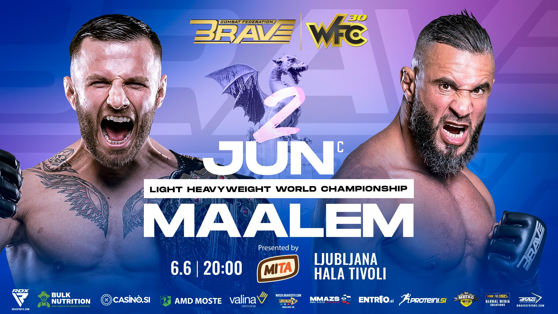 ERKO JUN RUNS IT BACK WITH MOHAMED SAID MAALEM FOR BRAVE CF LIGHT HEAVYWEIGHT WORLD TITLE