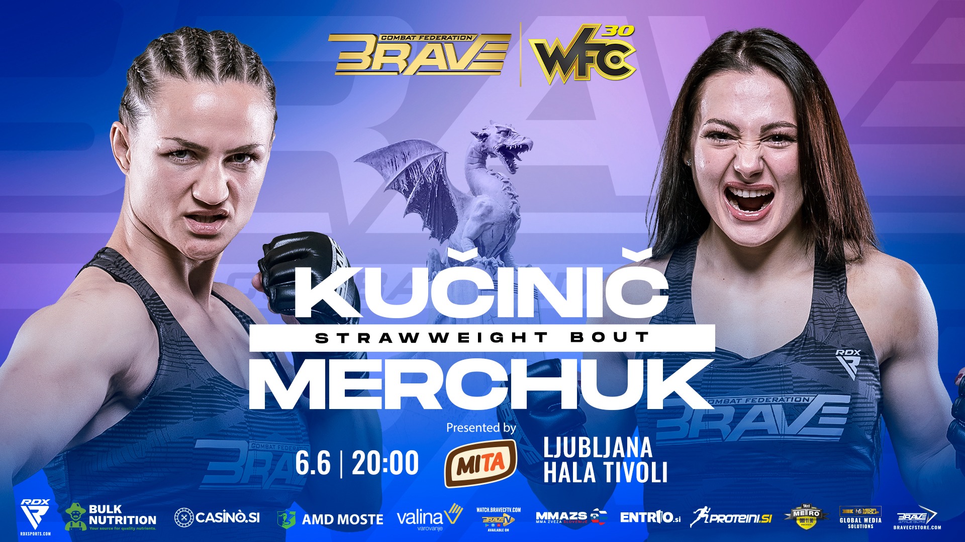 MONIKA KUCINIC BATTLES MARINA MERCHUK IN BRAVE CF’S MUCH-AWAITED RETURN TO SLOVENIA