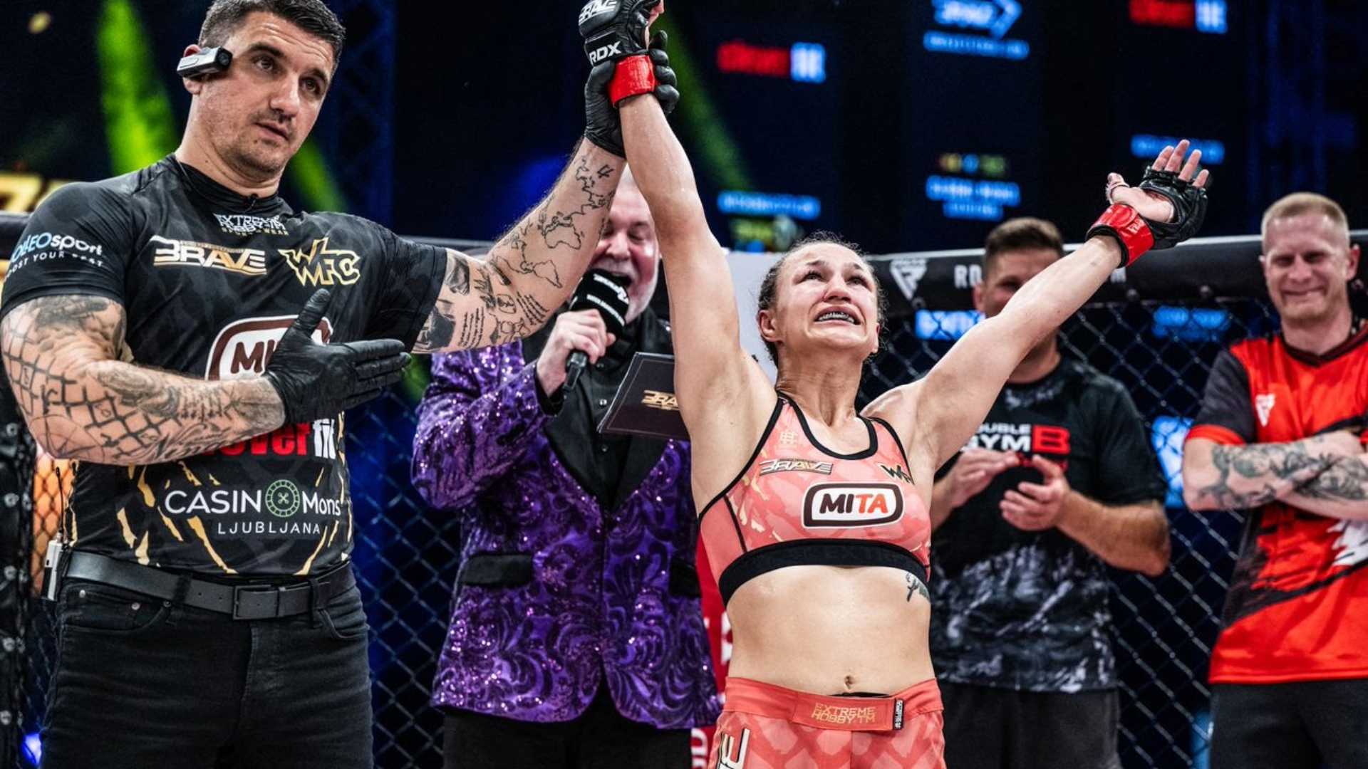 Monika Kucinic Shines at BRAVE CF 96 with TKO Victory Over Bagishvili