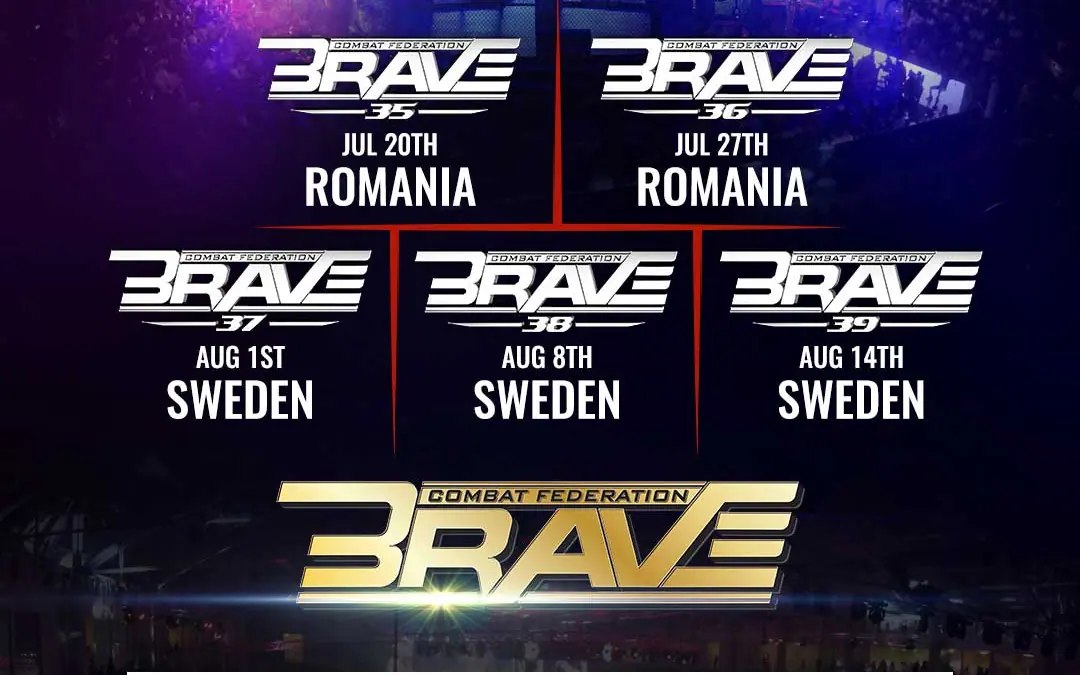 BRAVE CF to host record-setting five shows in five consecutive weeks