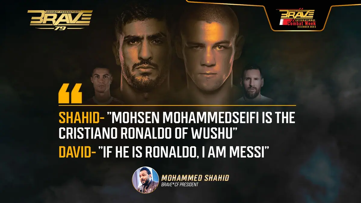 Mohsen Mohammadseifi and David Forster are compared to Ronaldo and Messi ahead of BRAVE CF 79 clash