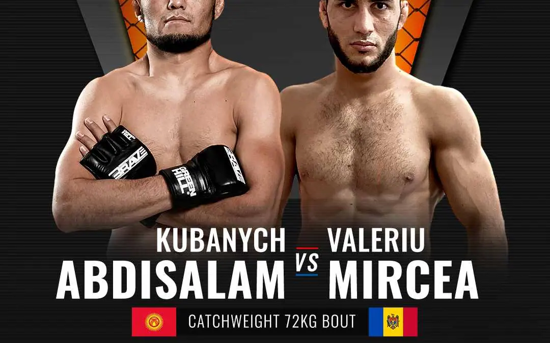 Kubanych Abdisalam and Valeriu Mircea to clash in co-main event for BRAVE CF 45