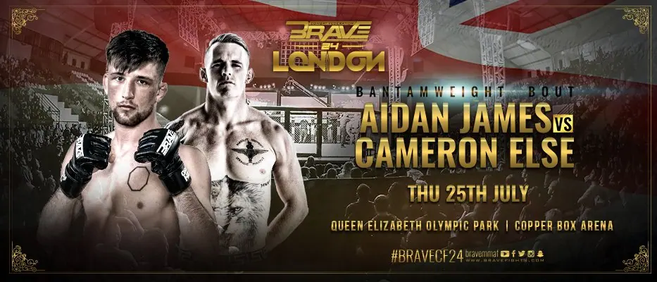 AIDAN JAMES ANNOUNCES LONDON FIGHT, KEEN FOR BRAVE TO HELP EUROPEAN MMA SCENE