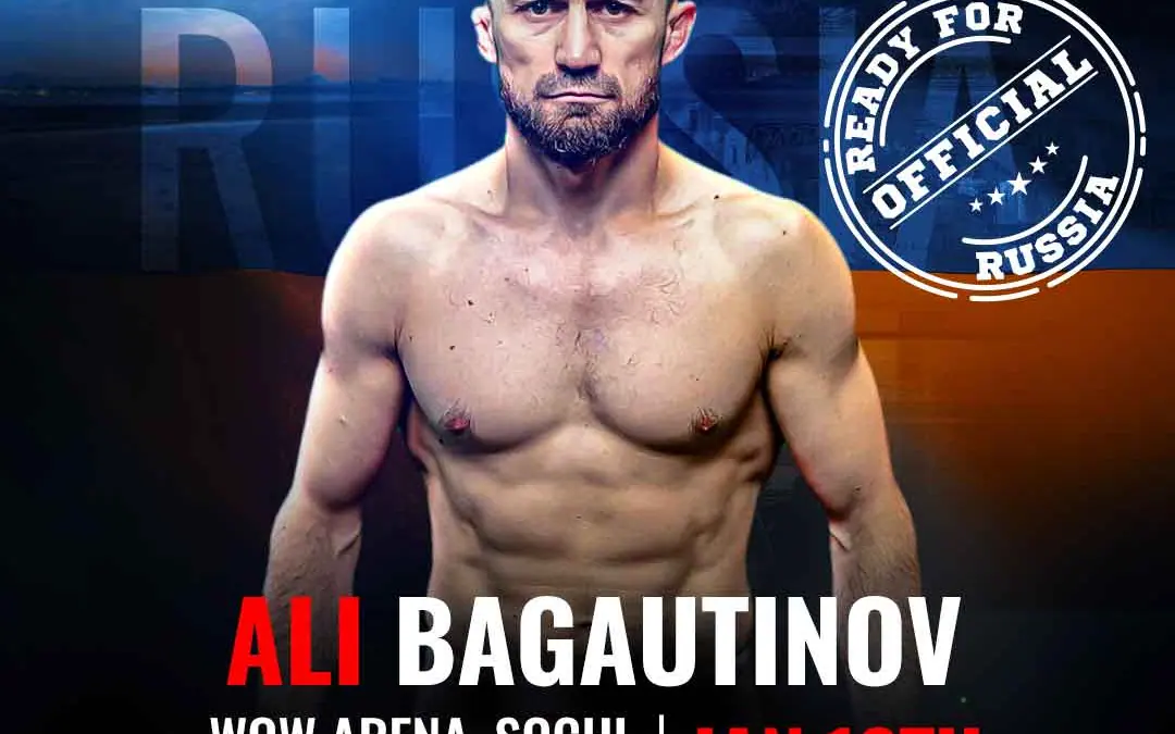 Ali Bagautinov among huge names confirmed for BRAVE CF 46, in Russia