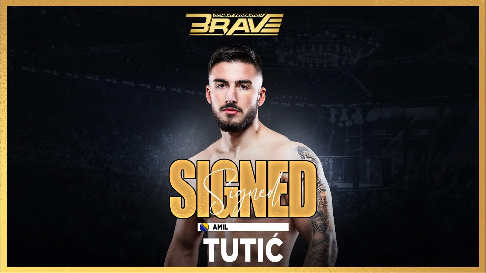 Amil Tutic signs an exclusive multi-fight contract with BRAVE Combat Federation after earning a spot on the promotion's global roster.