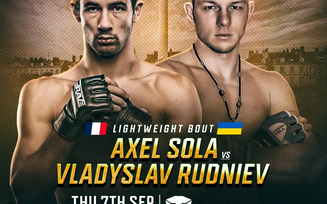 French star Axel Sola to meet Ukraines Vladyslav Rudniev in exciting Lightweight bout at BRAVE CF 74