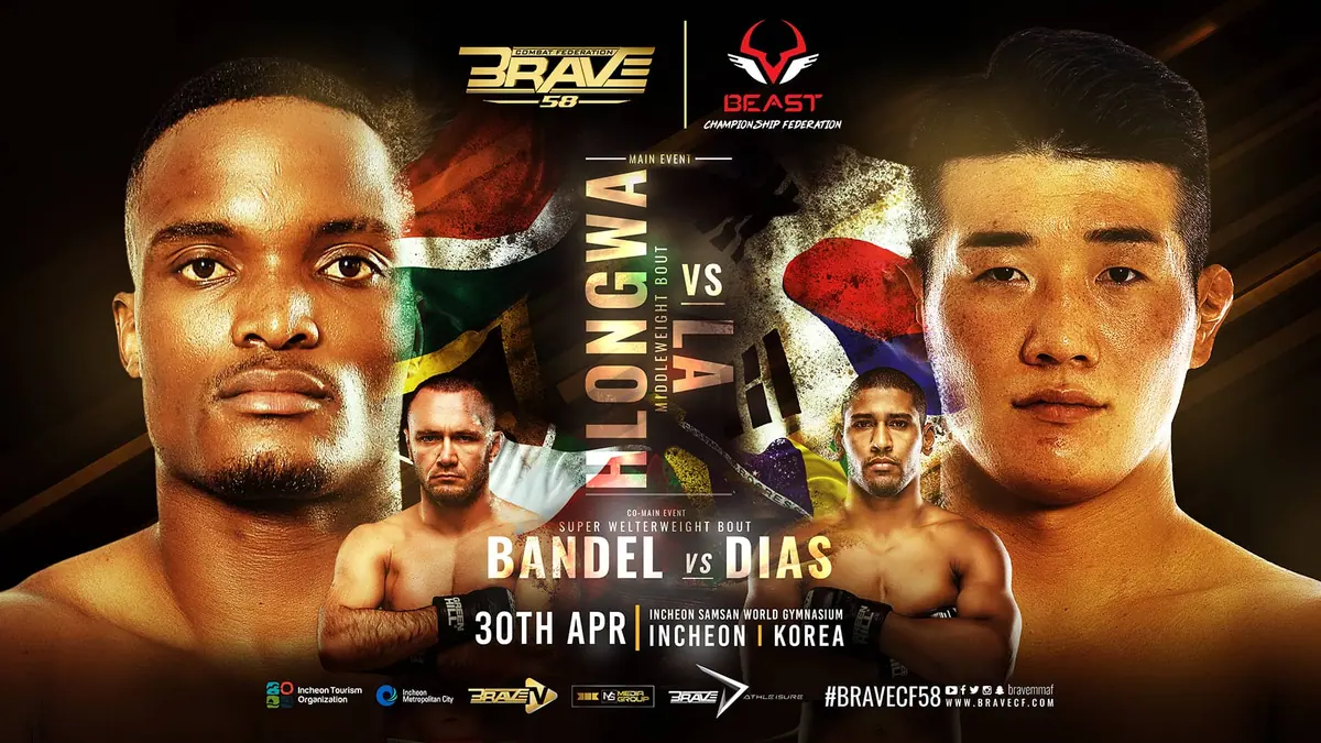 BRAVE CF 58 fight card released with nine nations represented
