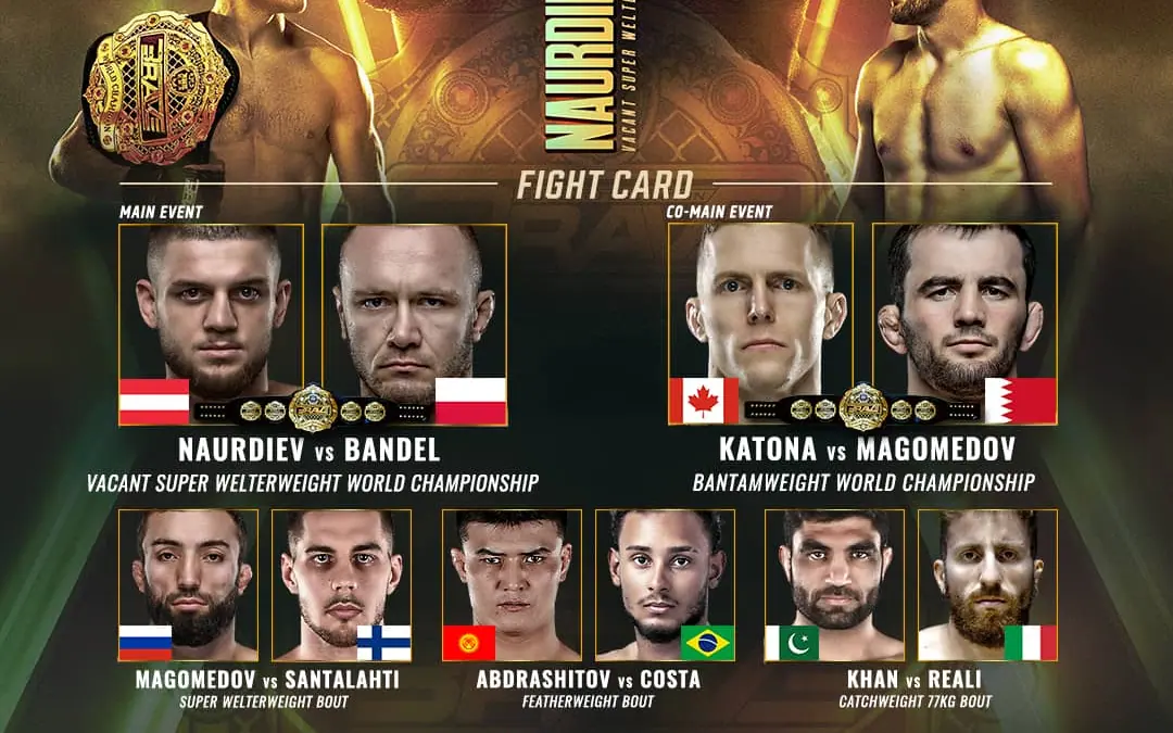BRAVE CF 63: two title fights and a truly global fight card with ten nations represented