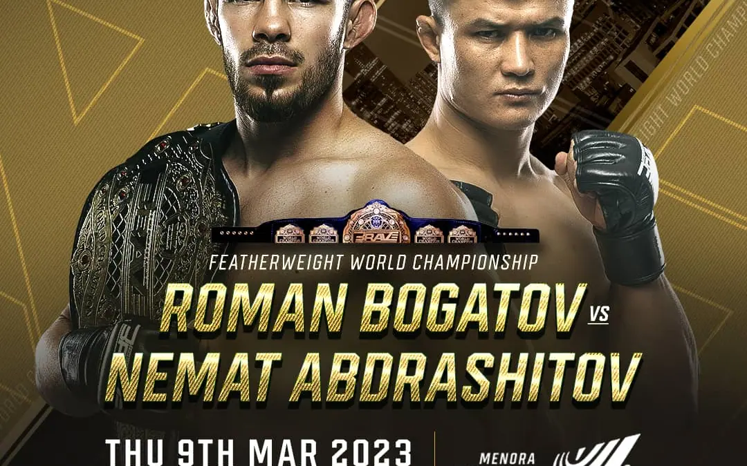 BRAVE CF 70: champion Roman Bogatov defends title against Nemat Abdrashitov in Israel headliner