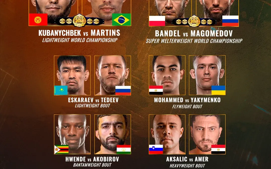 BRAVE CF 77 full fight card announced as two title fights kick off biggest International Combat Week