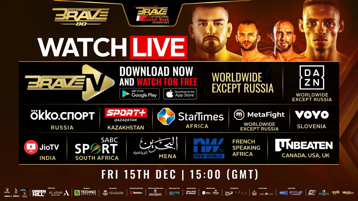 BRAVE CF 80 goes down TODAY: where to watch, start times, and more