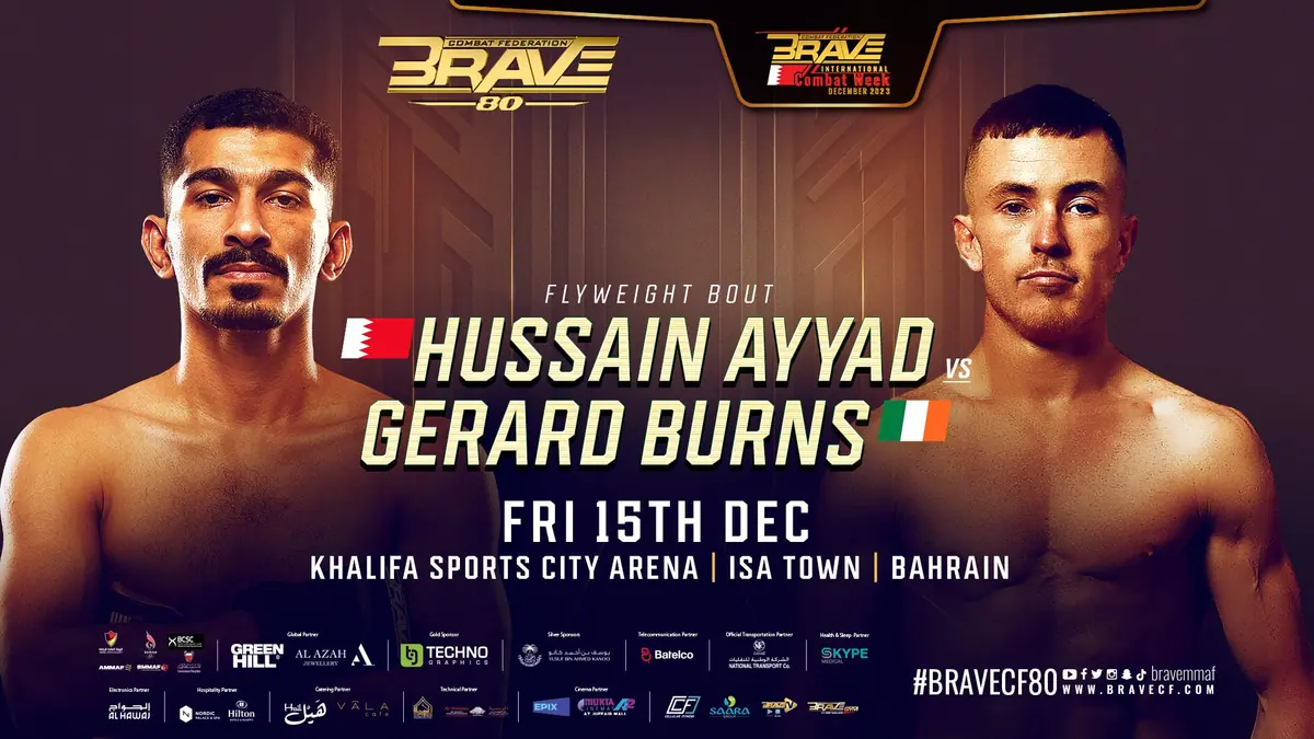 Irelands Gerard Burns promises to break Bahrains hearts and beat Hussain Ayyad at BRAVE CF 80
