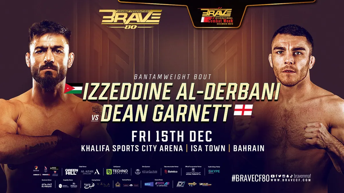 UFC fighter Mokaevs coach Dean Garnett takes on Izzeddine Al-Derbani on BRAVE CF 80 on December 15th