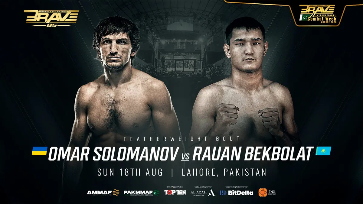 Blockbuster Featherweight bout to headline BRAVE CF 85 in Pakistan