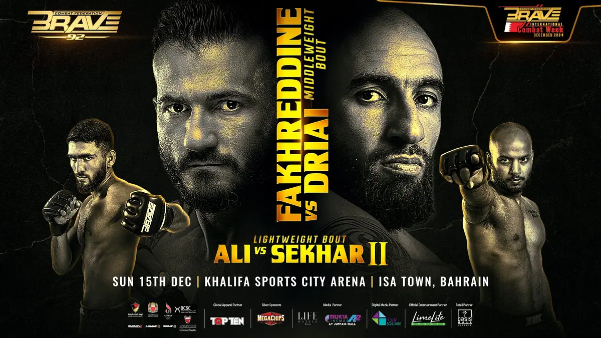 BRAVE Combat Federation’s return to Bahrain gets bigger with BRAVE CF 92