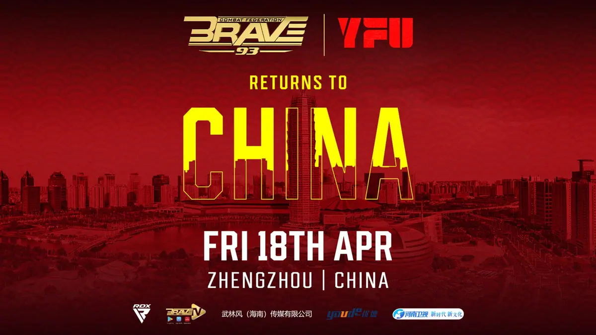 BRAVE Combat Federation Returns to China with BRAVE CF 93 to Kickstart the 2025 Calendar