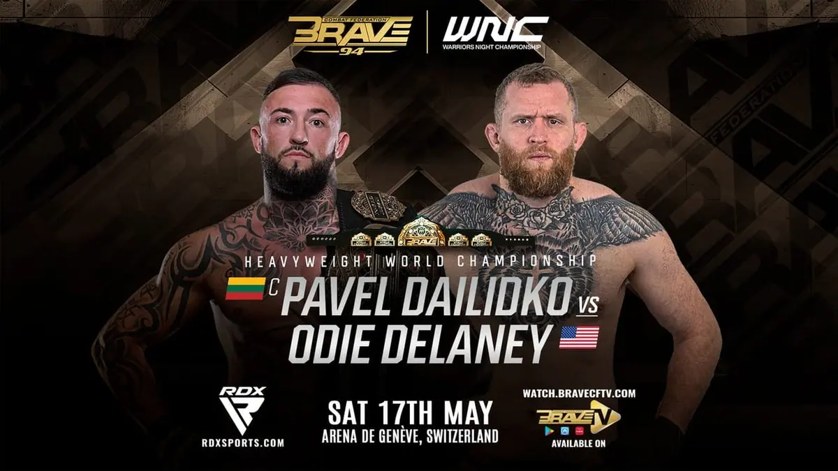 Heavyweight World Title Clash Headlines BRAVE CF 94 in Switzerland