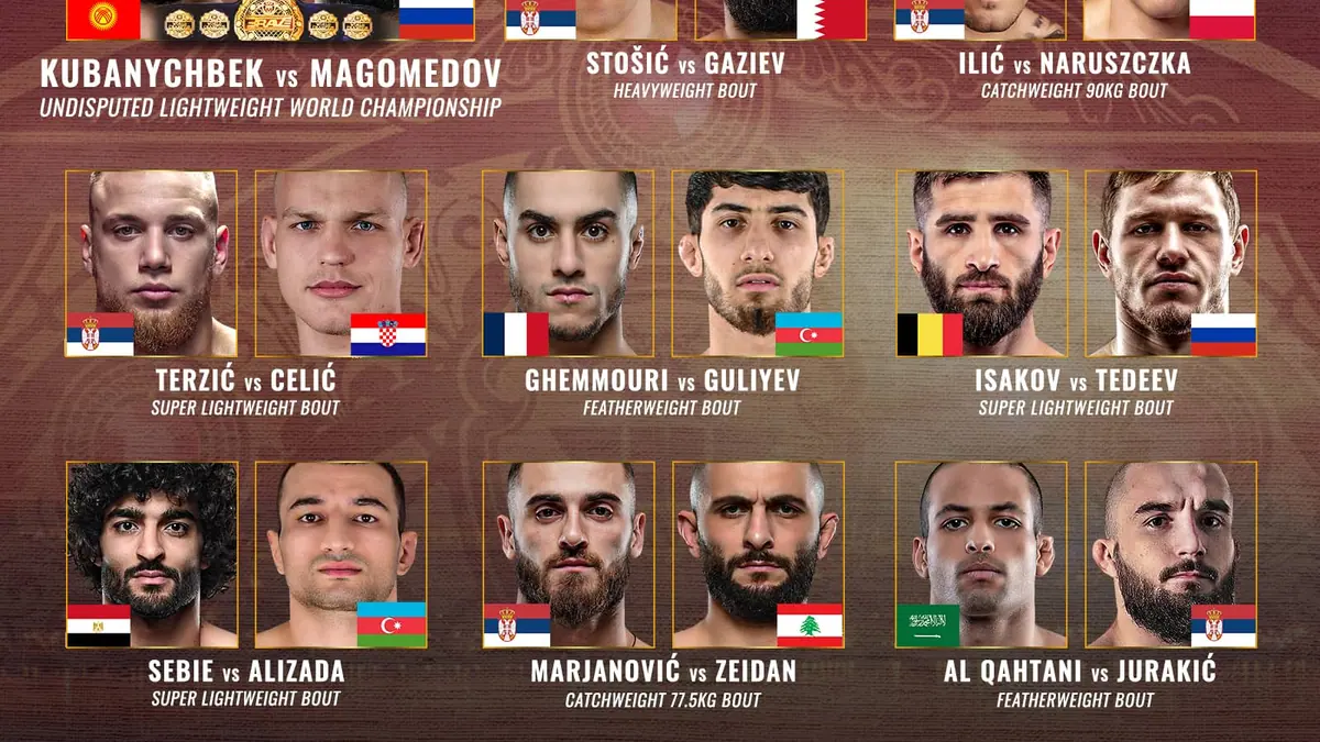 BRAVE CF 69: truly global fight card announced with 12 nations represented