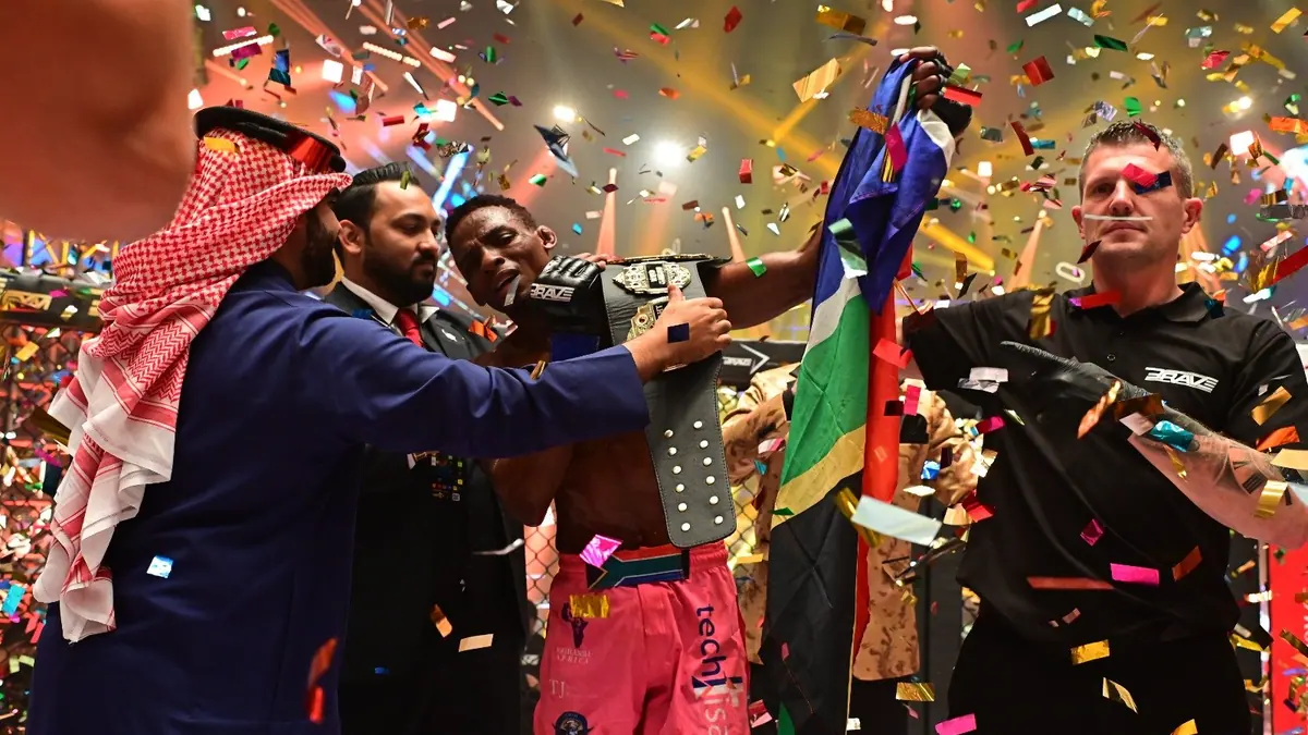 The Future is here! Nkosi Ndebele makes Jose Torres quit and captures the BRAVE CF Bantamweight title