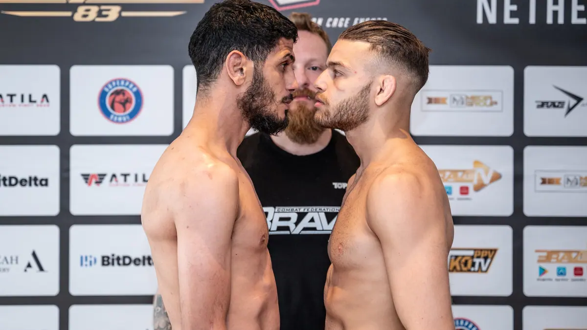 Intense face-offs set the stage for BRAVE Combat Federation’s historic debut event in the Netherlands