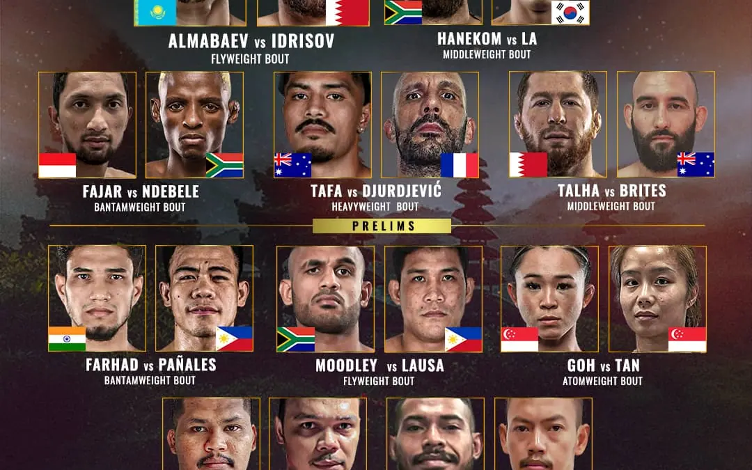 BRAVE CF releases full fight card for return to Indonesia