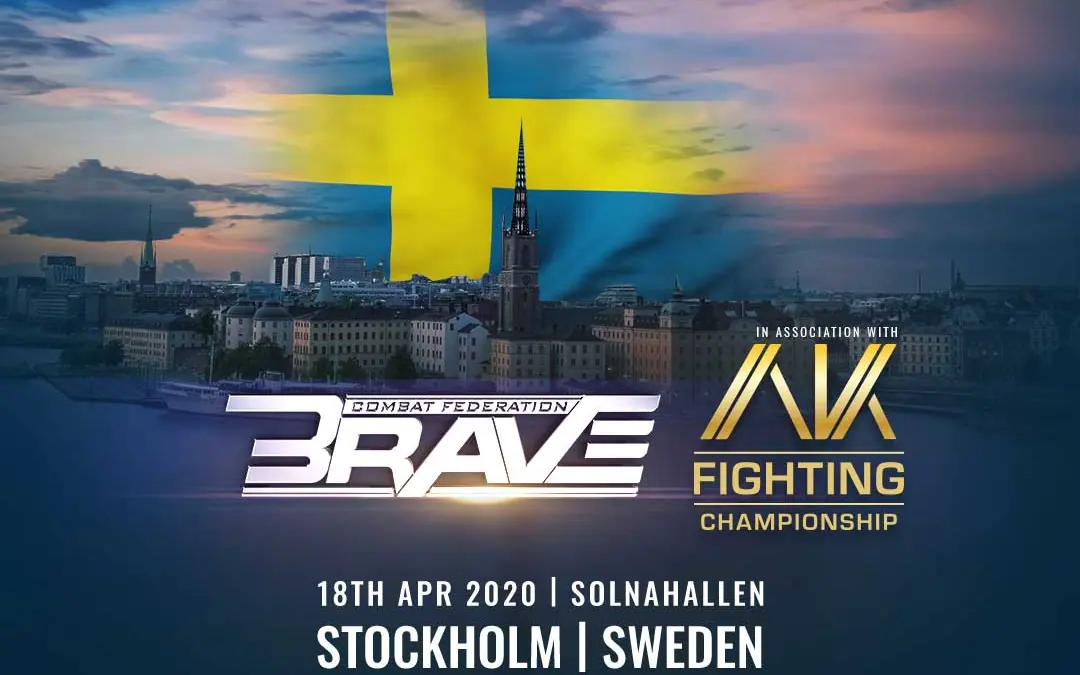 BRAVE Combat Federation lands in Sweden for the first time in April