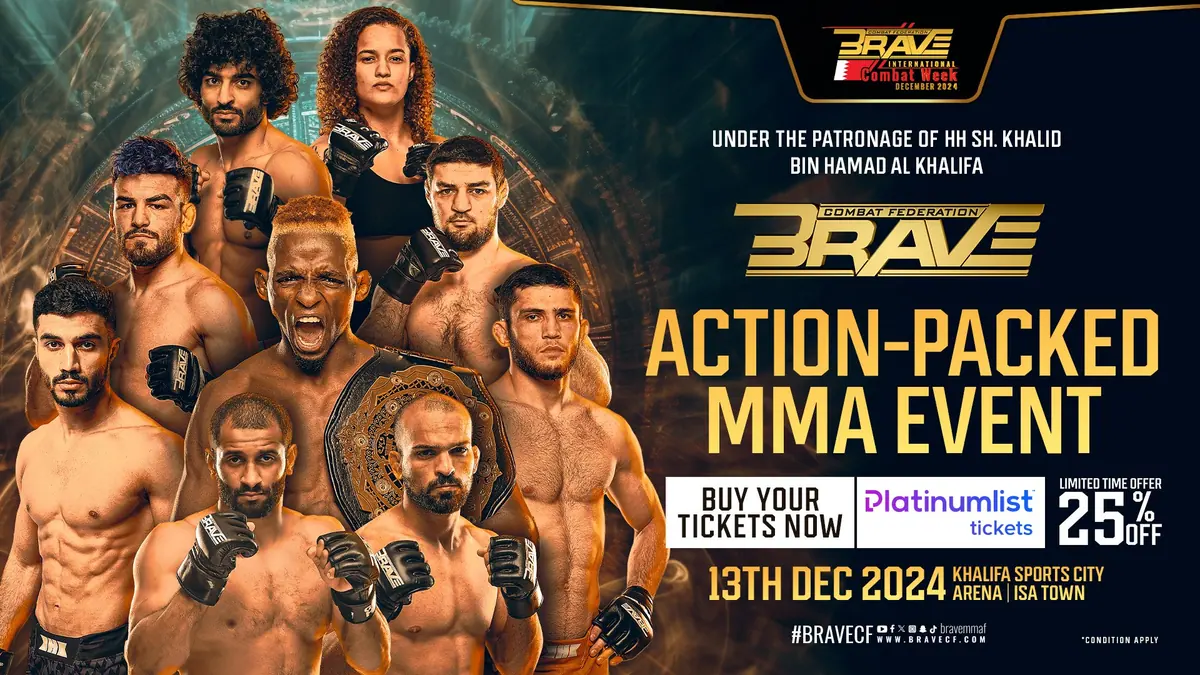Don’t miss it! Tickets for the biggest BRAVE CF event in Bahrain are ON SALE!