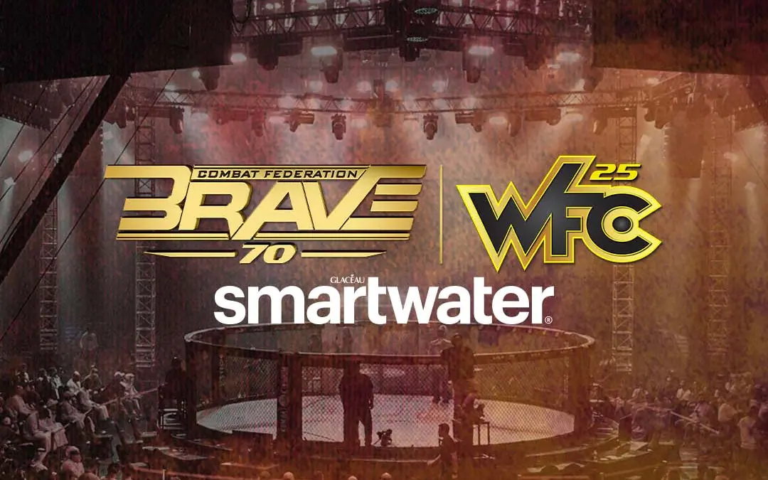 BRAVE CF 70/ WFC 25 gets a refreshing boost as Smart Water confirmed as the latest sponsor
