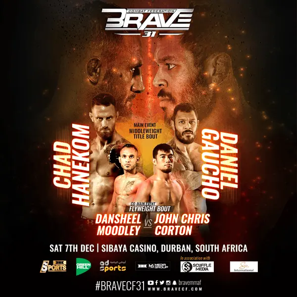 BRAVE CF comes back to South Africa with blockbuster inaugural title fight