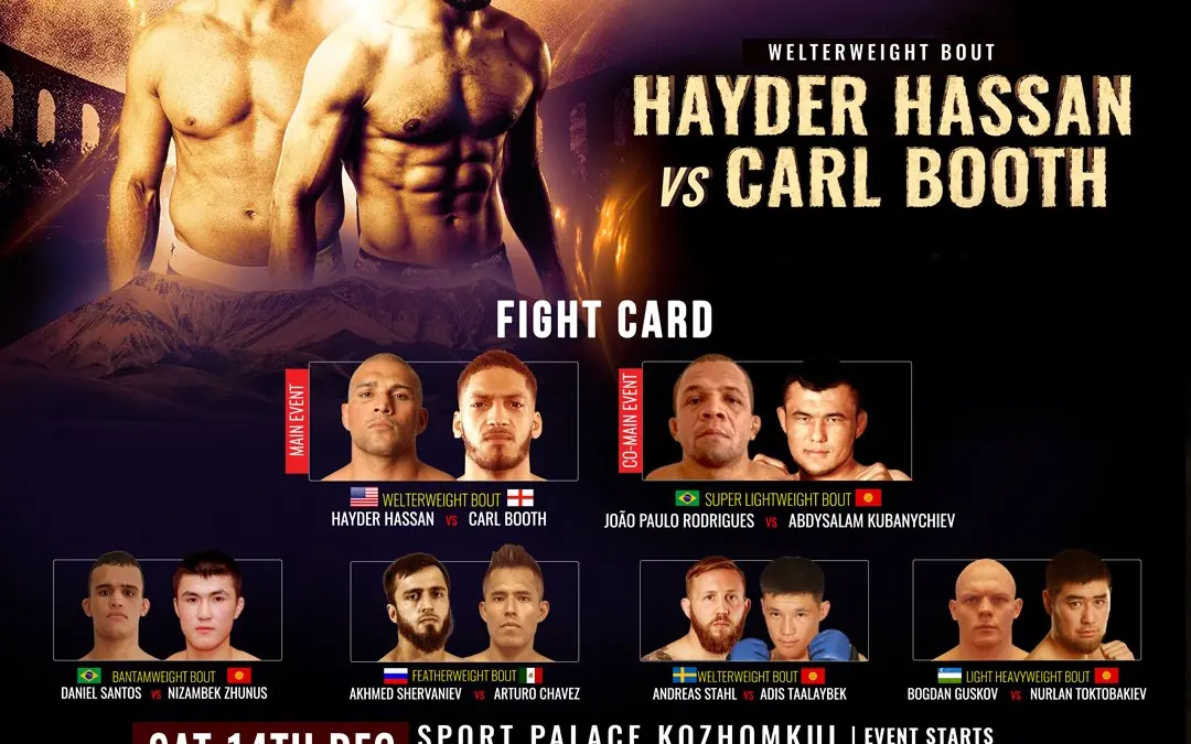 Hayder Hassan excited for Kyrgyzstan and good scrap with Carl Booth at BRAVE CF 32