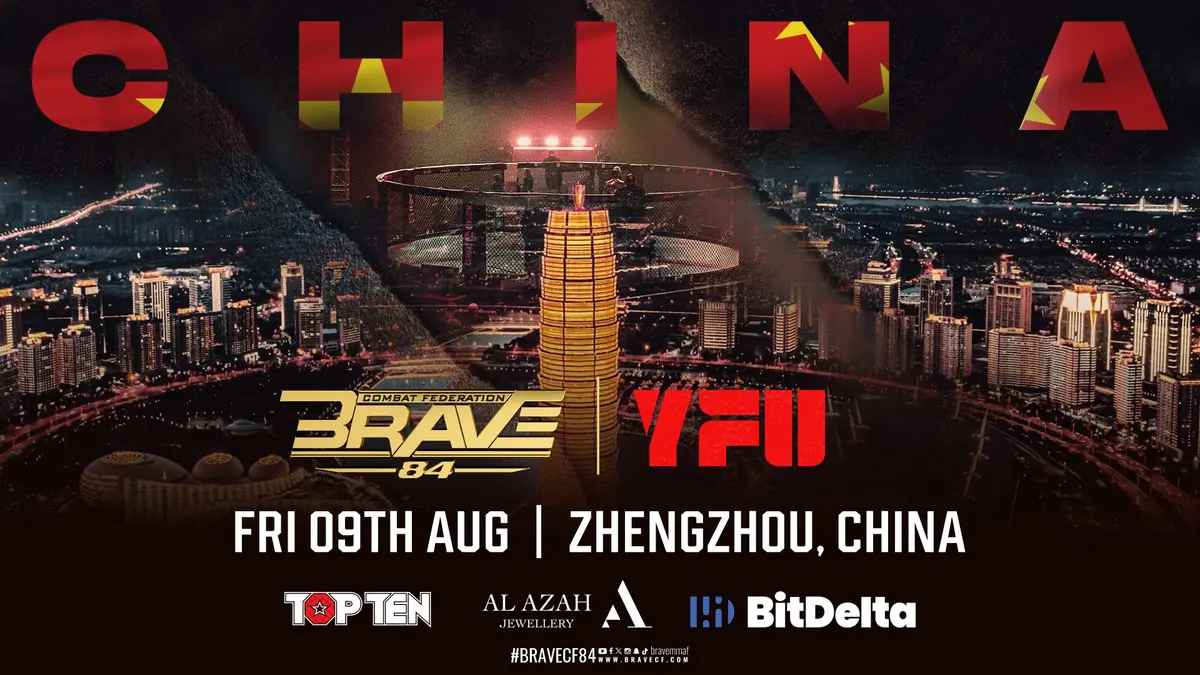 BRAVE CF 84 set for August 9, as China becomes 13th host nation in Asia