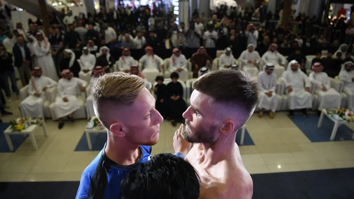 Cowley and Patterson steal the show at tense weigh-ins for BRAVE CF 33