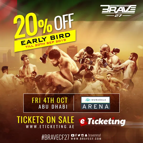 Catch early bird offers for BRAVE CF 27 tickets in Abu Dhabi