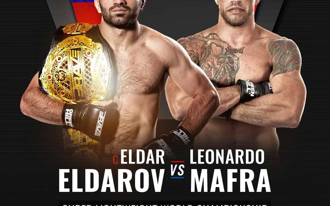 Eldar Eldarov to defend Super Lightweight world title against Leonardo Mafra at BRAVE CF 46, in Russia