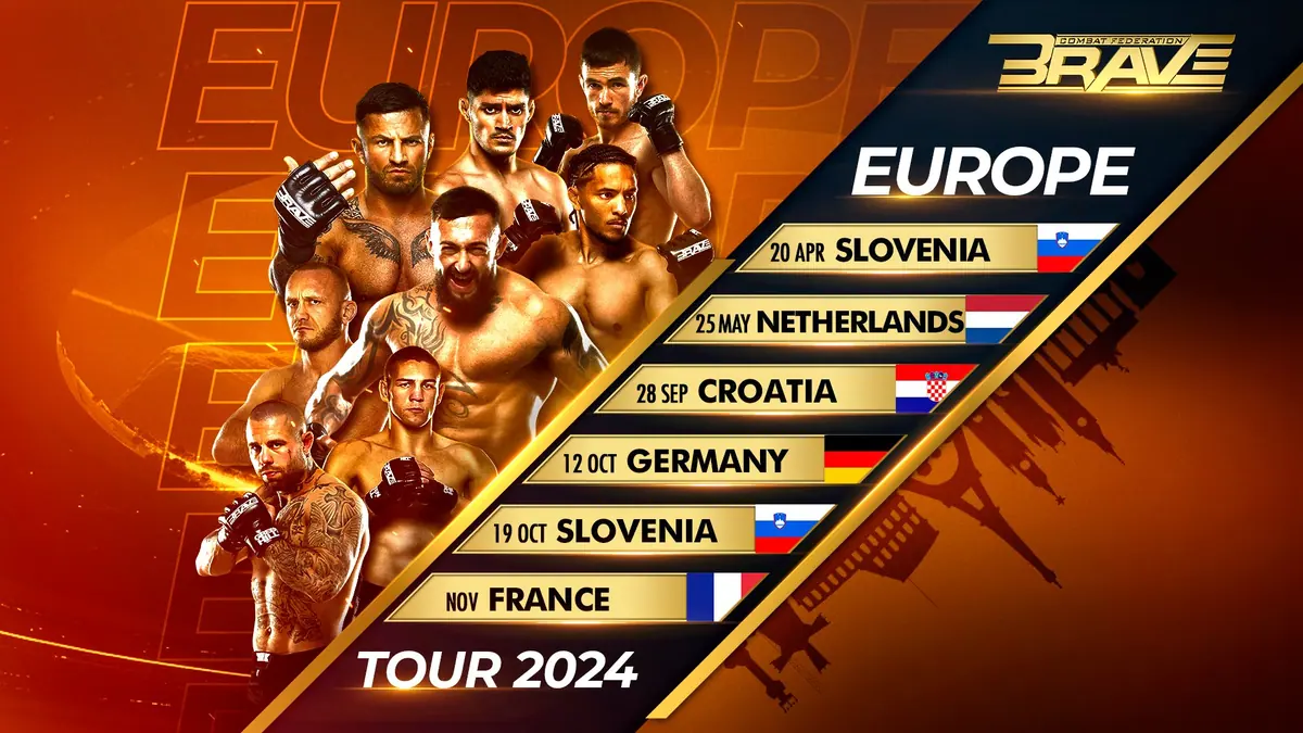 BRAVE CF announces 2024 Europe Tour: debuts in Netherlands and Croatia; shows in Germany and France