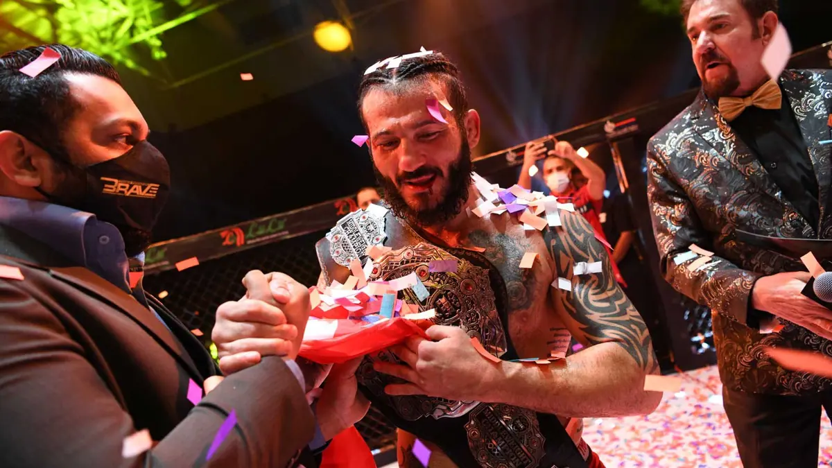 Middleweight champ Fakhreddine calls out Said Maalem for BRAVE CF Light Heavyweight title fight