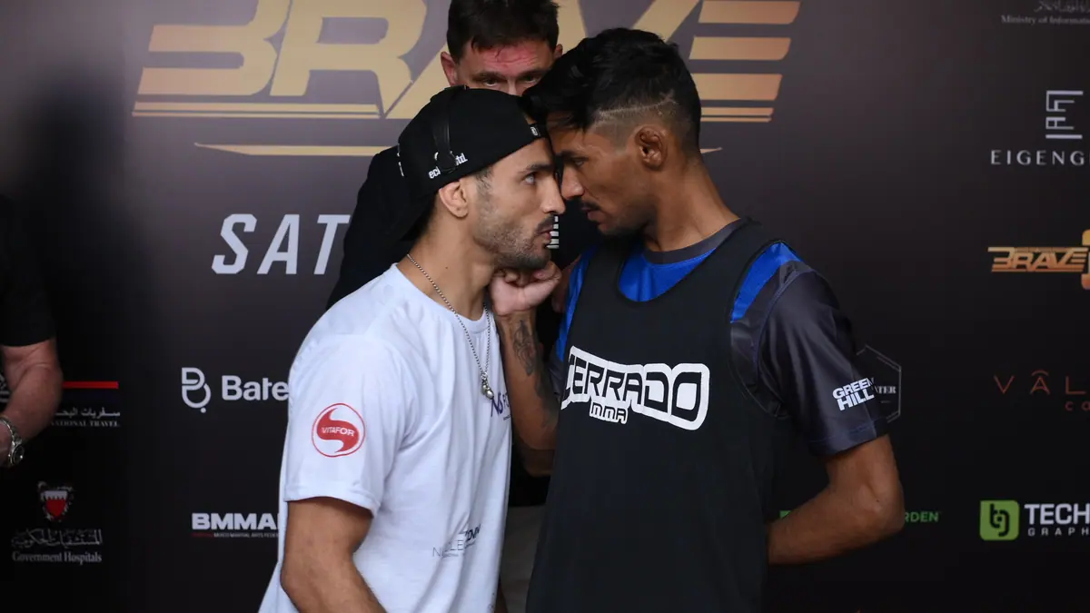 Tense staredowns ahead of BRAVE CF 60 with fighters almost coming to blows