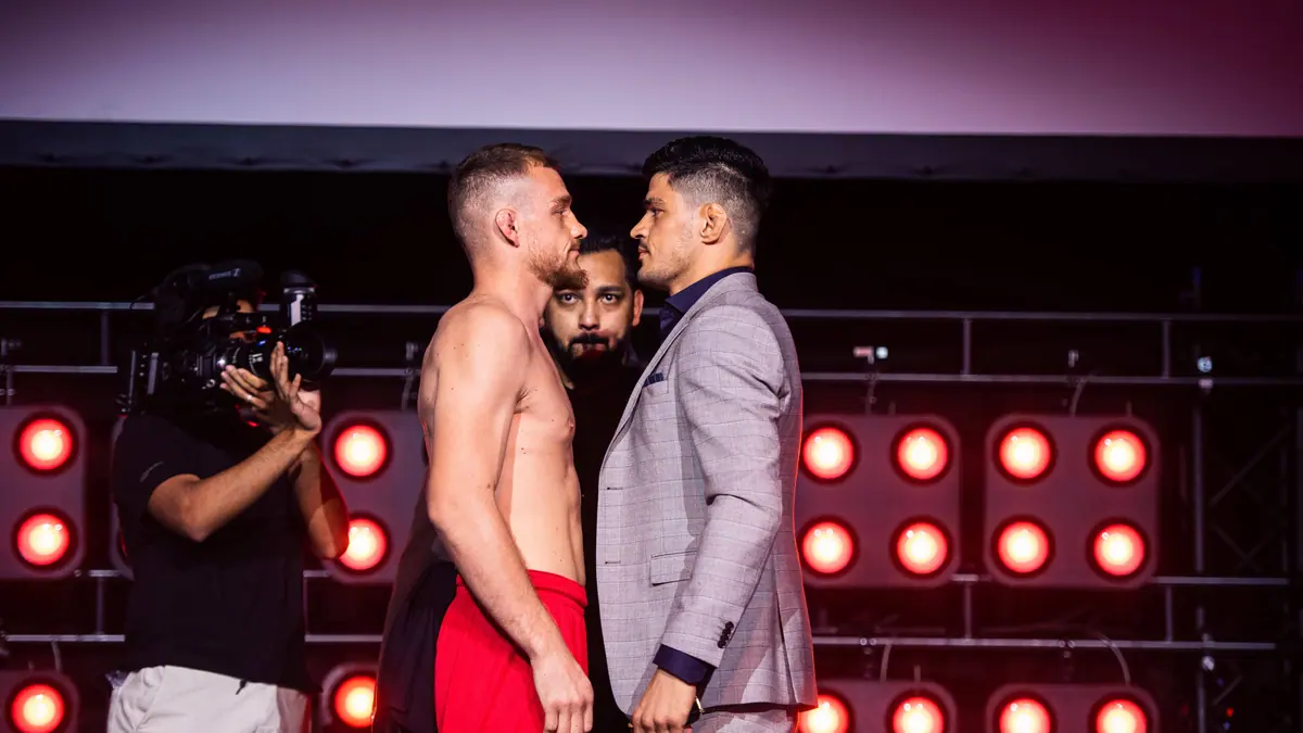 Fighters bring the heat, style and swagger at BRAVE CF 61 weigh-ins