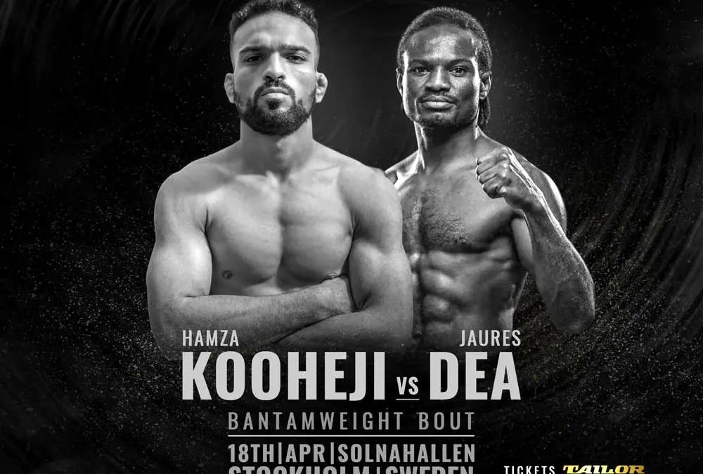 Bahrains Hamza Kooheji takes on Jaures Dea at BRAVE CF 37 in Sweden