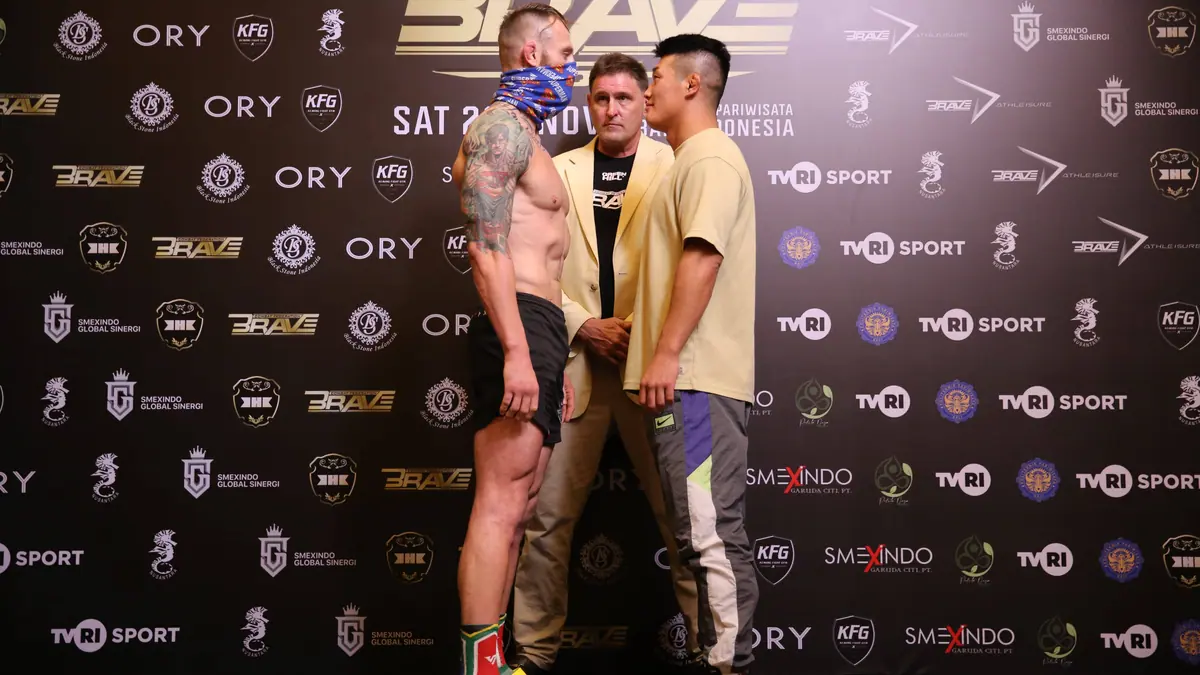 BRAVE CF 66: tense staredowns set the tone for a huge fight night in Bali